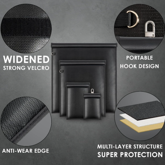 Durable materials, a double-roll design with Velcro closure, and convenient hooks and rings combine to protect your device in a way that is portable and easy to use.